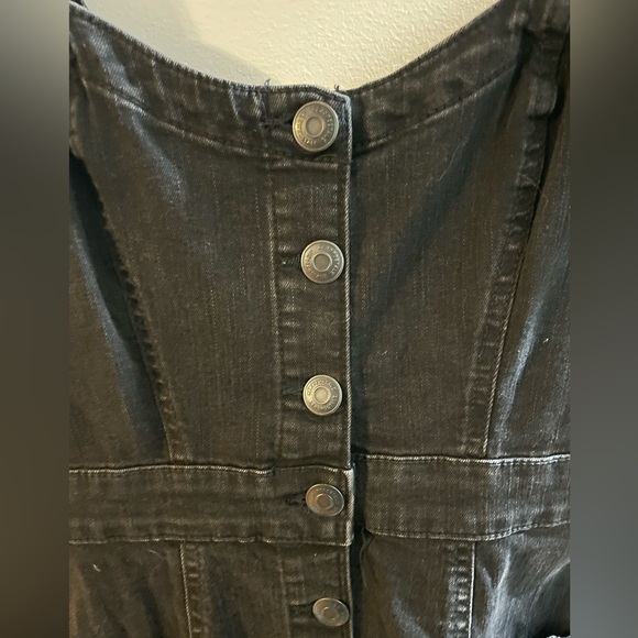 Aeropostale Demin Dress Strap Black Size S Black New With Tag - Picture 2 of 6